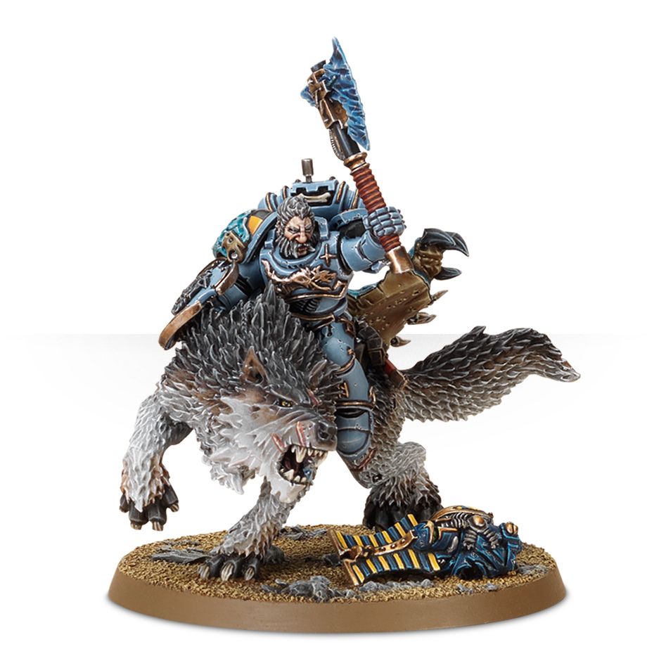 WARHAMMER 40K SPACE WOLVES: Wolf Lord on Thunderwolf
