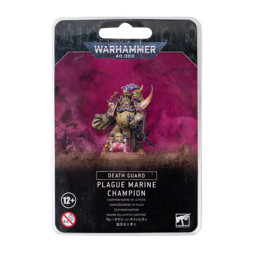 WARHAMMER 40K DEATH GUARD: PLAGUE MARINE CHAMPION
