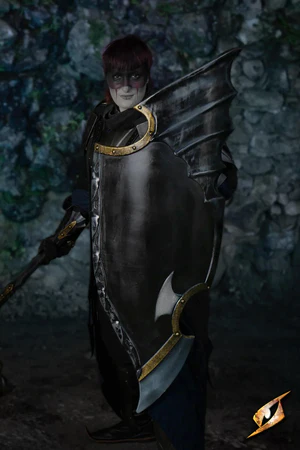 (Epic Armoury) Foam: Eventide Shield - Black/Grey - Large - 128 x 53cm